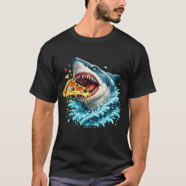Camiseta Hungry Pizza Shark Great White Shark Eating Pizza 