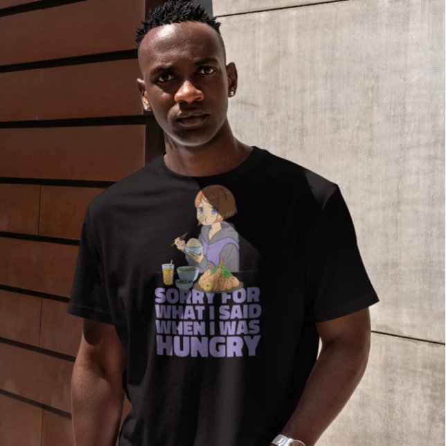 Camiseta Hungry Quote Anime Chica (Subido por el creador)