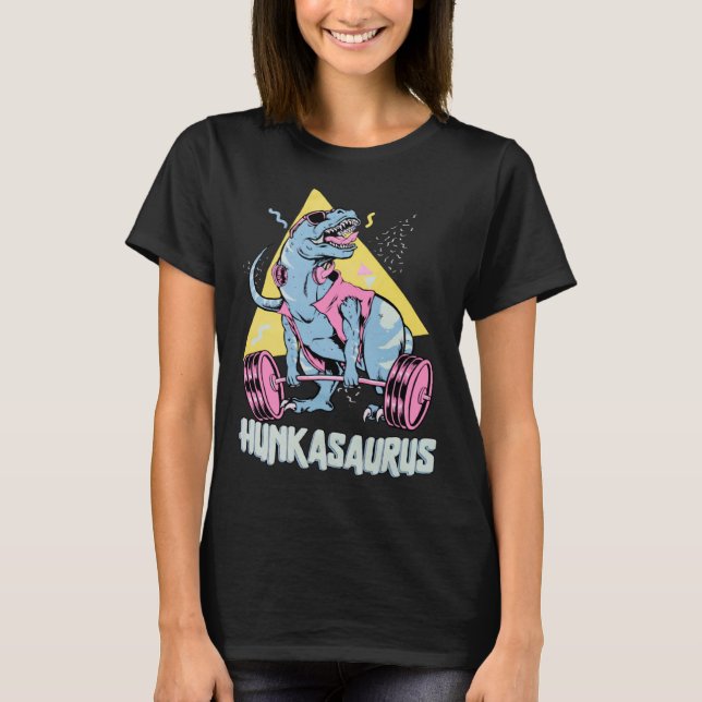 Camiseta Hunkasaurus rex Dinosaur  Gym & Workout (Anverso)