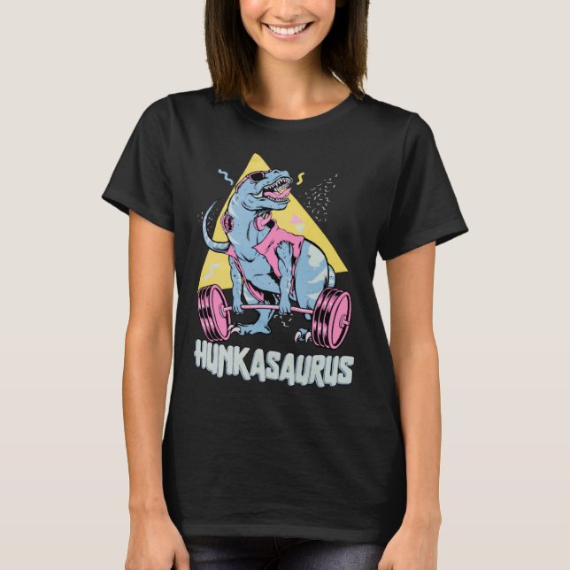 Camiseta Hunkasaurus rex Dinosaur Gym & Workout (Anverso)
