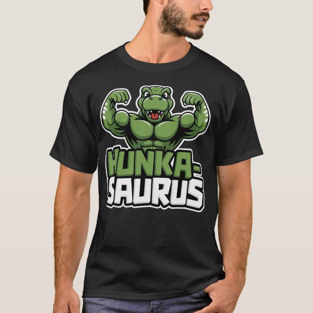 Camiseta Hunkasaurus T-Rex Dinosaur (Anverso)