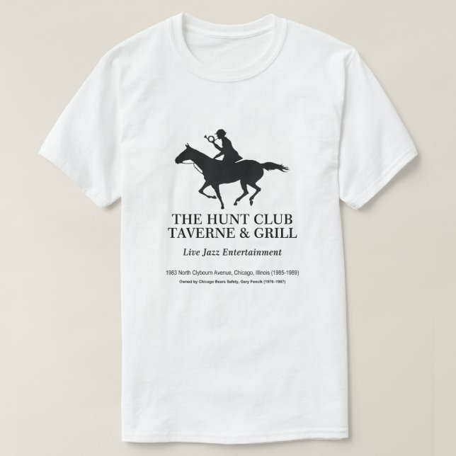 Camiseta Hunt Club Taverne & Grill, Chicago, IL (Diseño del anverso)