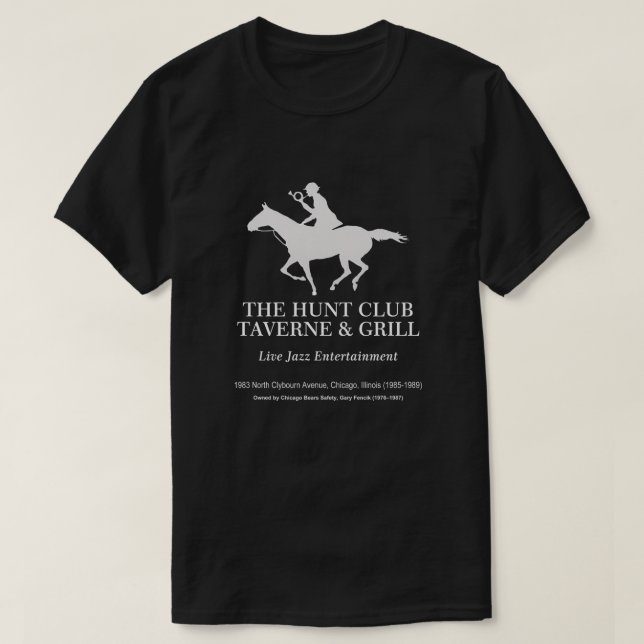 Camiseta Hunt Club Taverne & Grill, Chicago, IL (Diseño del anverso)