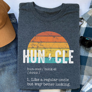 Camiseta Hunt Definition Funny Uncle Gift Retro Sunset