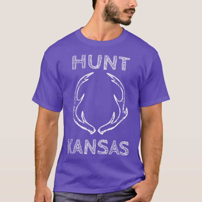 Camiseta Hunt Kansas Deer Hunting design for Hunting Lovers (Anverso)