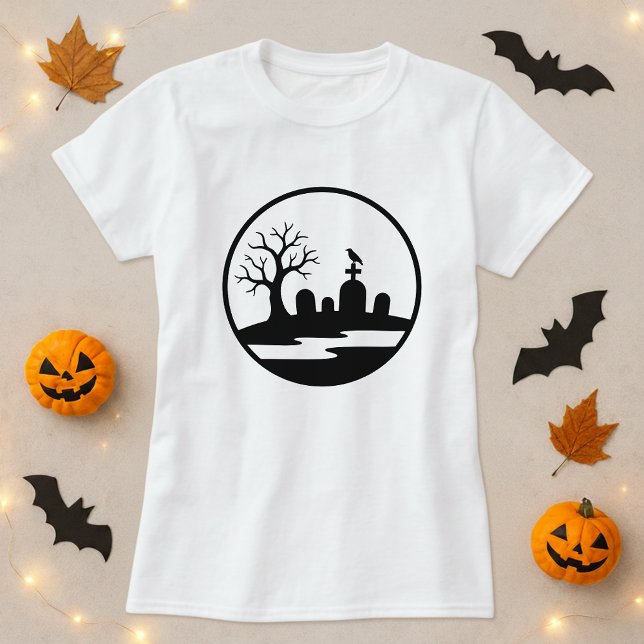 Camiseta Hunted Graveyard Silhouette Modern (Subido por el creador)