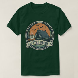 Camiseta Hunted Grounds Spooky Camping Coffee Design
