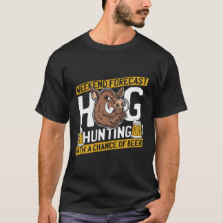 Camiseta Hunter Beer Hunt Wildlife Hog