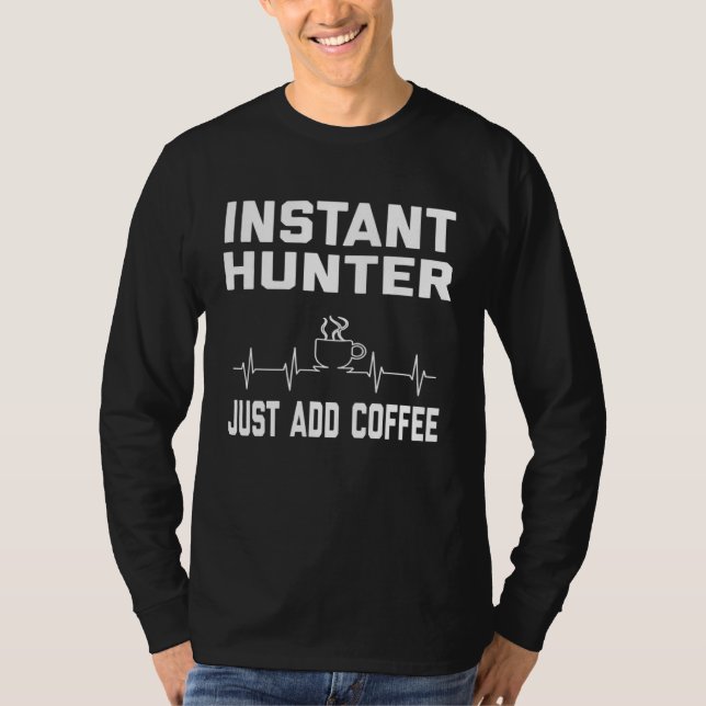 Camiseta Hunter Coffee  Coffee Humor  EKG (Anverso)