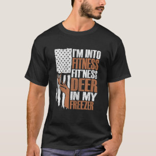 Camiseta Hunter Dad Fitness Deer En Mi Cacería Graciosa.
