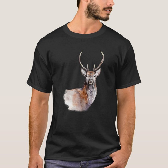 Camiseta Hunter Deer Olive Hunt Green (Anverso)