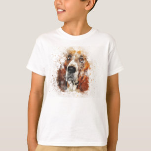Camiseta Hunter Doggie Fox, Mascota blanco de Basset Hound