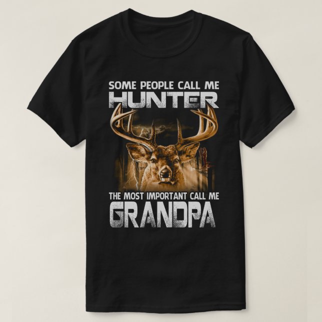 Camiseta Hunter El Más Importante Llámame GRANDPA (Diseño del anverso)