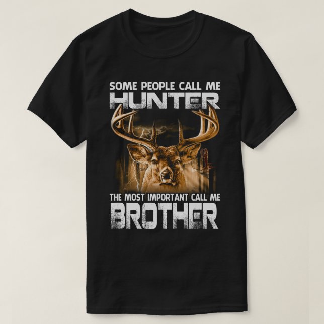 Camiseta Hunter El Más Importante Llámame HERMANO (Diseño del anverso)