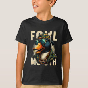 Camiseta Hunter Fowl Boca Pato Cazando Goose Caza Graciosa 