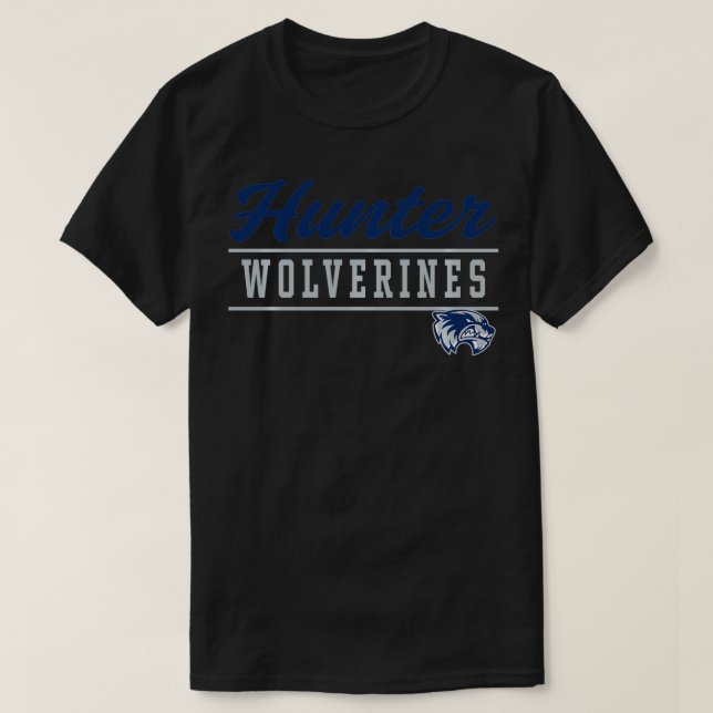Camiseta Hunter High School Wolverines Pullover (Diseño del anverso)