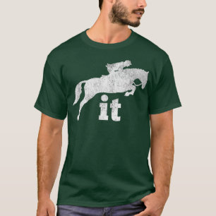 Camiseta Hunter Jumper Saltando Caballo Inglés Ecuestre