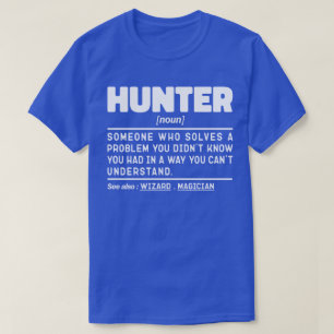 Camiseta Hunter Noun Definition Hunter Sarcasm Lover Guay