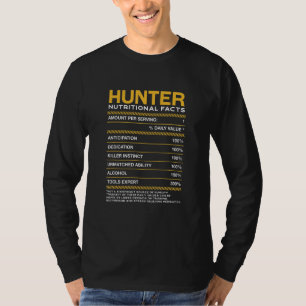 Camiseta Hunter Nutrition Hacts Hunt Hunt Humor Professi