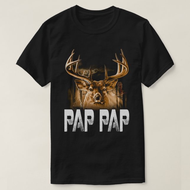 Camiseta Hunter pap pap T-Shirt Gracioso papá cazando al pa (Diseño del anverso)
