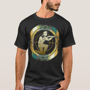 Camiseta Hunter Retro etiqueta amante del perro