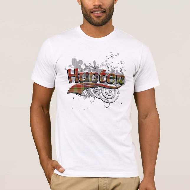Camiseta Hunter Tartán Grunge (Anverso)