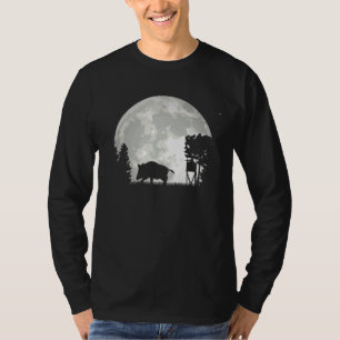 Camiseta Hunter Wild Boar Keiler Sauen Cazando Alto Lugar H