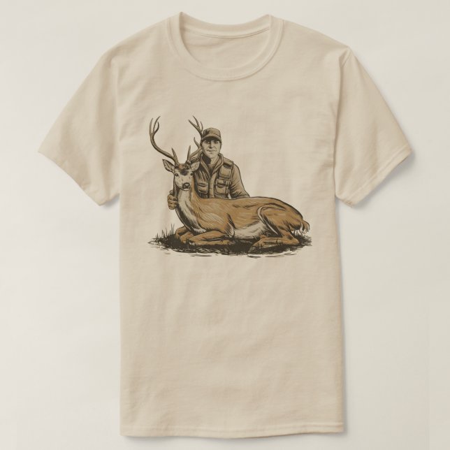Camiseta Hunter y Deer (Diseño del anverso)