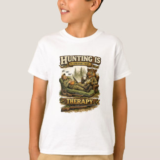 Camiseta Hunting Is Cheaper Than Therapy