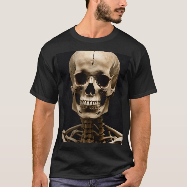 Camiseta Hunting Monster Face Skeleton T-Shirt (Anverso)