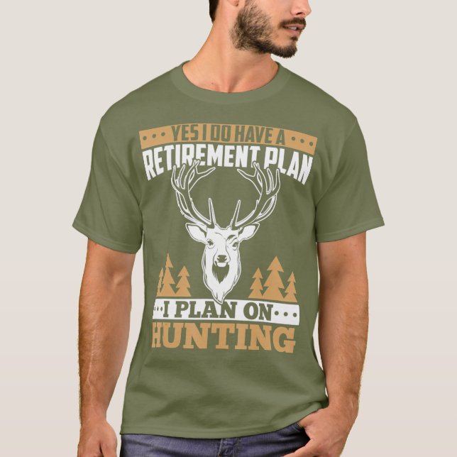 Camiseta Hunting retirement gifts for men love deer elk (Anverso)
