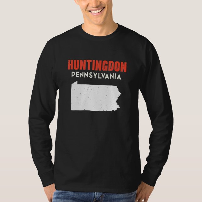 Camiseta Huntingdon Pennsylvania USA State America Travel (Anverso)