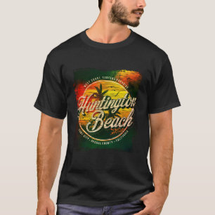 Camiseta Huntington Beach Aged Watercolor