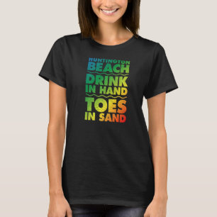 Camiseta Huntington Beach Bebe Con Los Toques A Mano En San