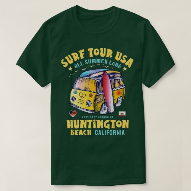 Camiseta Huntington Beach California (Diseño del anverso)