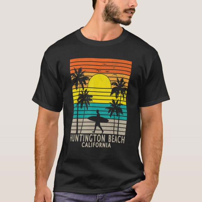 Camiseta Huntington Beach California CA Surfer Surfing Surf (Anverso)