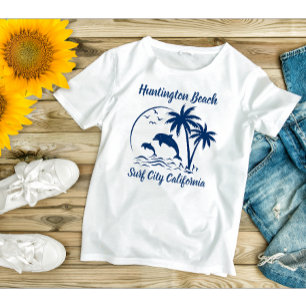 Camiseta Huntington Beach California Dark Blue