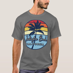 Camiseta Huntington Beach California Retro Sunset