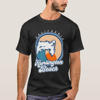 Camiseta Huntington Beach California Surf Wave Hoodie