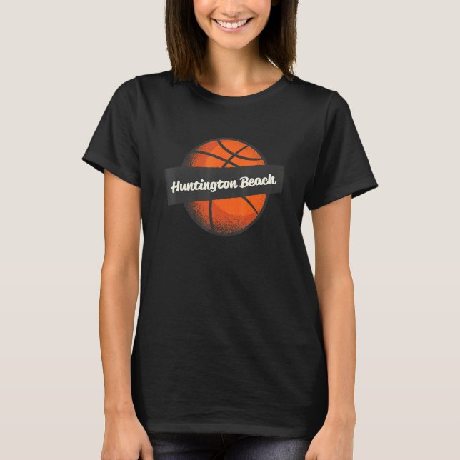 Camiseta Huntington Beach Hometown Basketball Player Sports (Anverso)