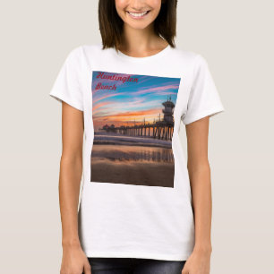 Camiseta Huntington Beach Pier al atardecer