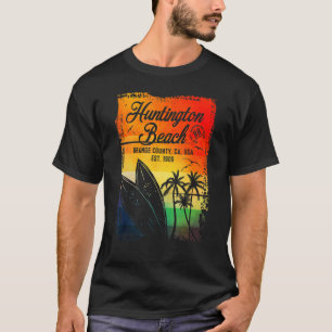 Camiseta Huntington Beach Surf City California Vintage Surf