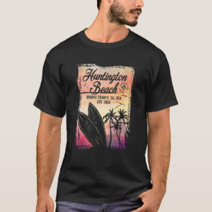 Camiseta Huntington Beach Surf City California Vintage Surf