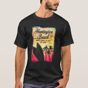 Camiseta Huntington Beach Surf City California Vintage Surf