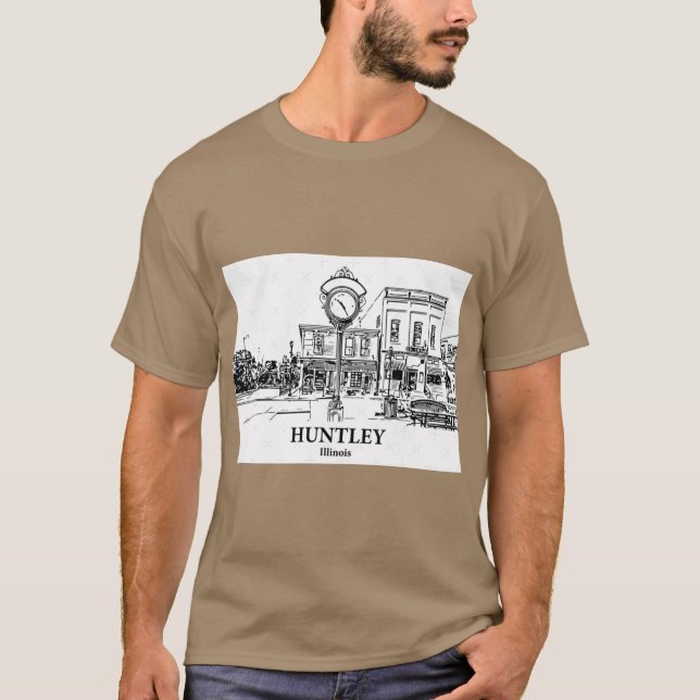 Camiseta Huntley Illinois Sobredimensionado (Anverso)