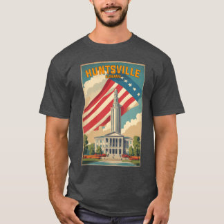 Camiseta Huntsville Alabama EE. UU. Viajes Vintage Turismo 