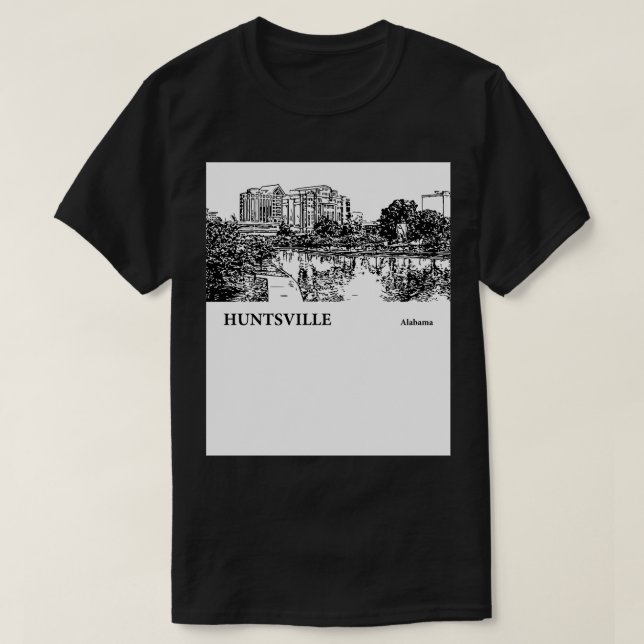 Camiseta Huntsville Alabama TShirt 1 (Diseño del anverso)