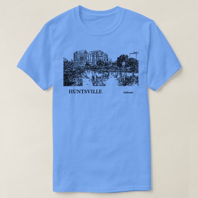Camiseta Huntsville Alabama TShirt 2 (Diseño del anverso)