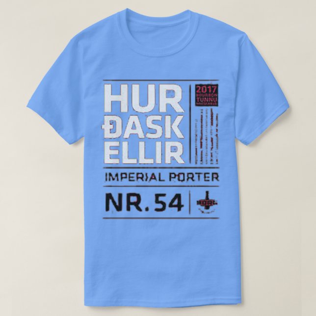 Camiseta hur dask ellir (Diseño del anverso)