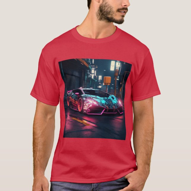 Camiseta Huracán ciberpunk (Anverso)